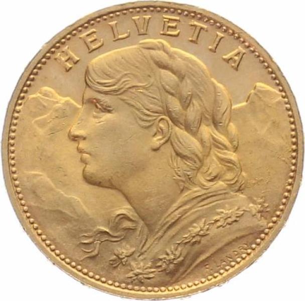 20 Franken 1926 B - Vreneli RAR